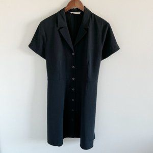 Everlane The Notch Shirtdress 14 Black